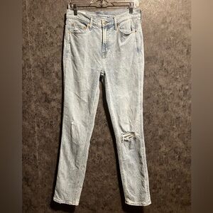 Gap Distressed Light Blue Jeans